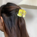 tea cup hair claw clip boogzel clothing