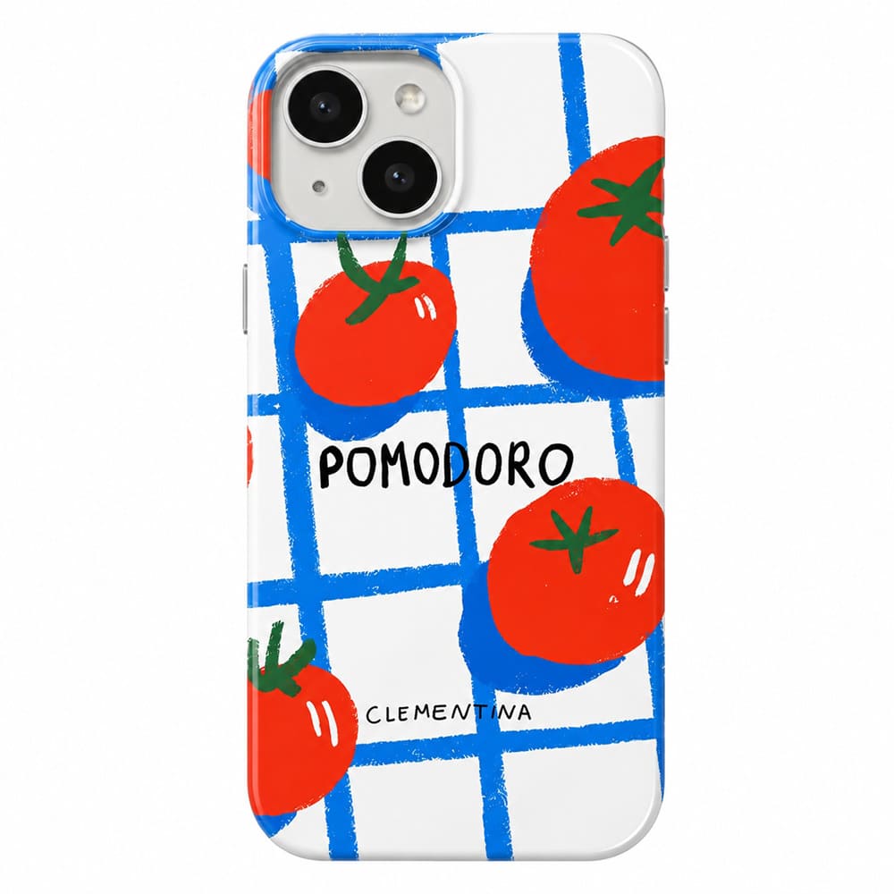 tomato plaid print iphone case boogzel clothing