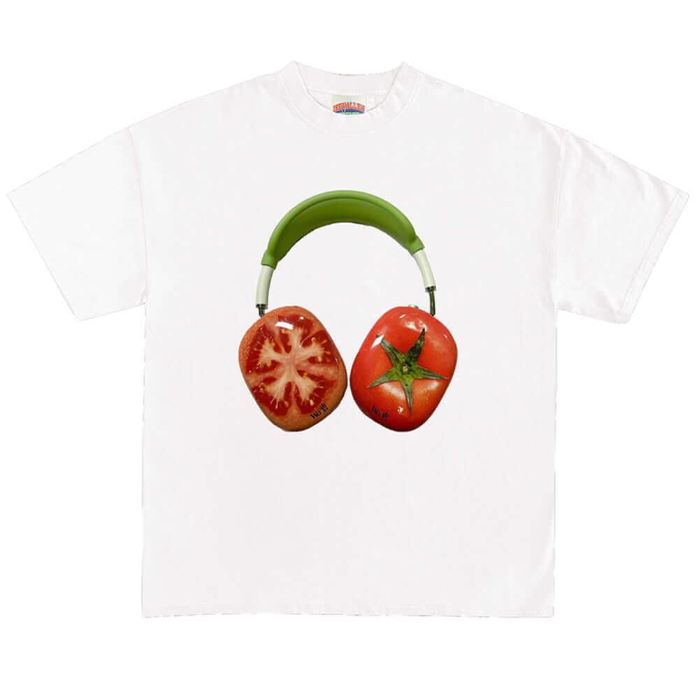 tomato headphones graphic t-shirt boogzel clothing