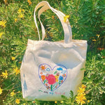 tulip embroidery aesthetic tote bag boogzel clothing