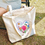 tulip embroidery aesthetic tote bag boogzel clothing