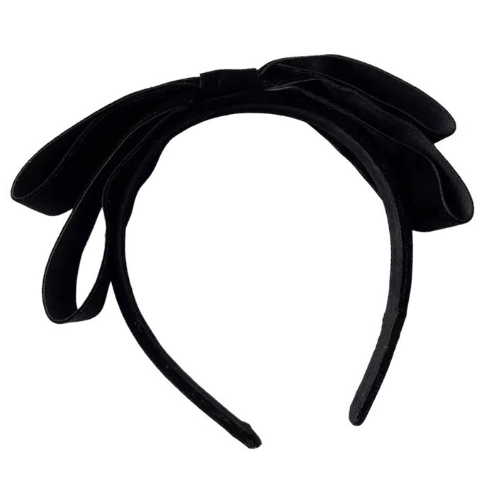 velvet bow headband boogzel clothing