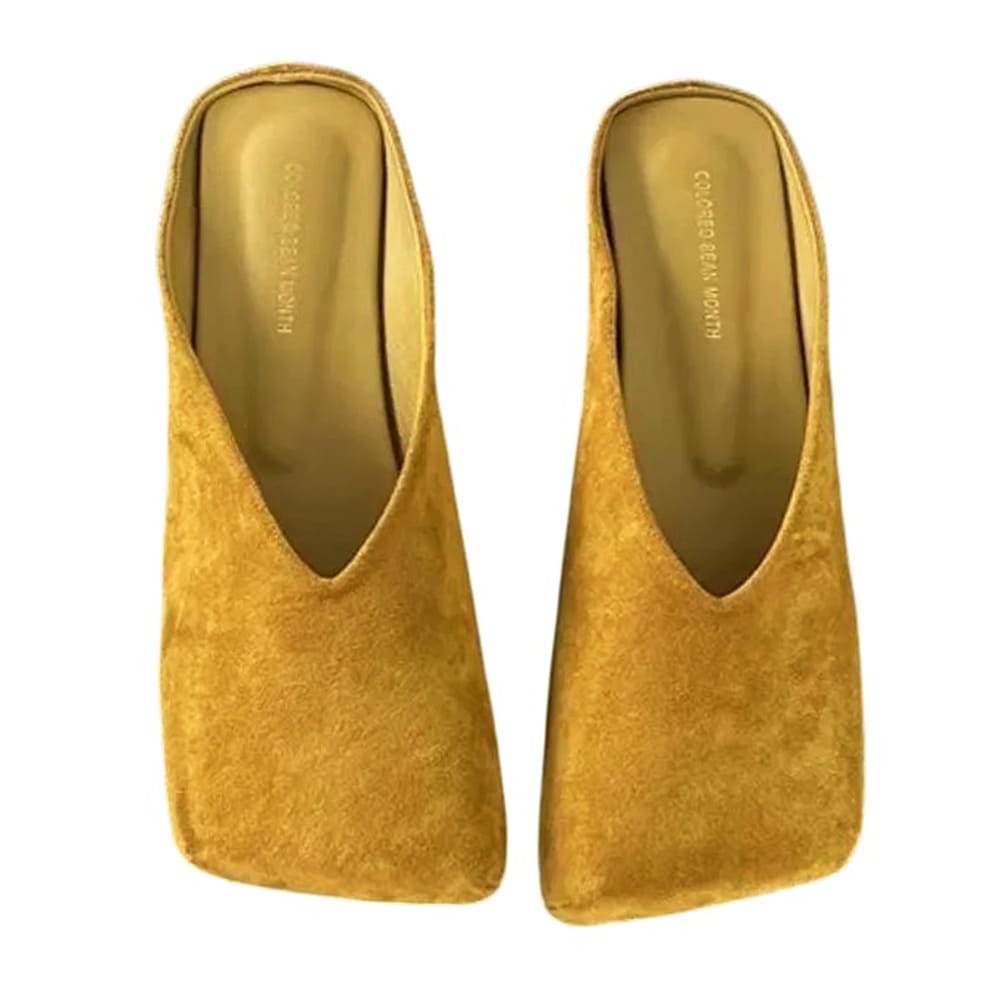 velvet slip on mule shoes boogzel clothing