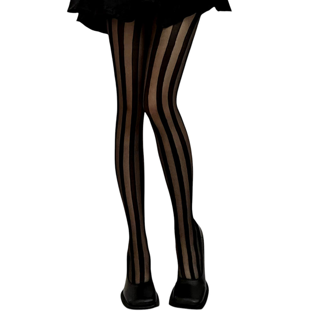 Item M6 Invisible Stripes - Collant Opachi 15 Denari Con Motivo A Righe Per Gambe Affusolate