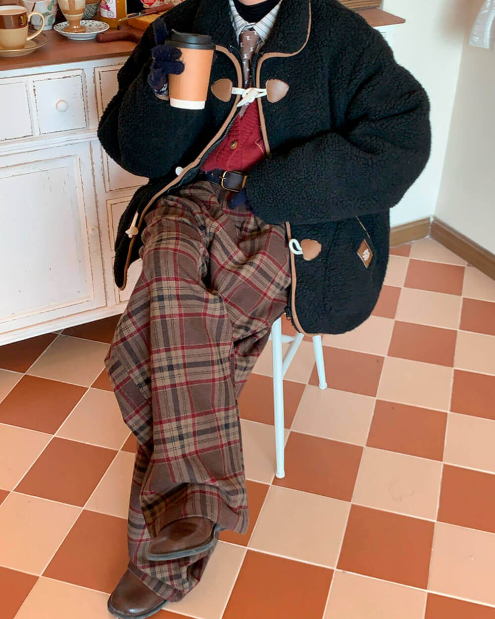 vintage plaid trousers boogzel clothing