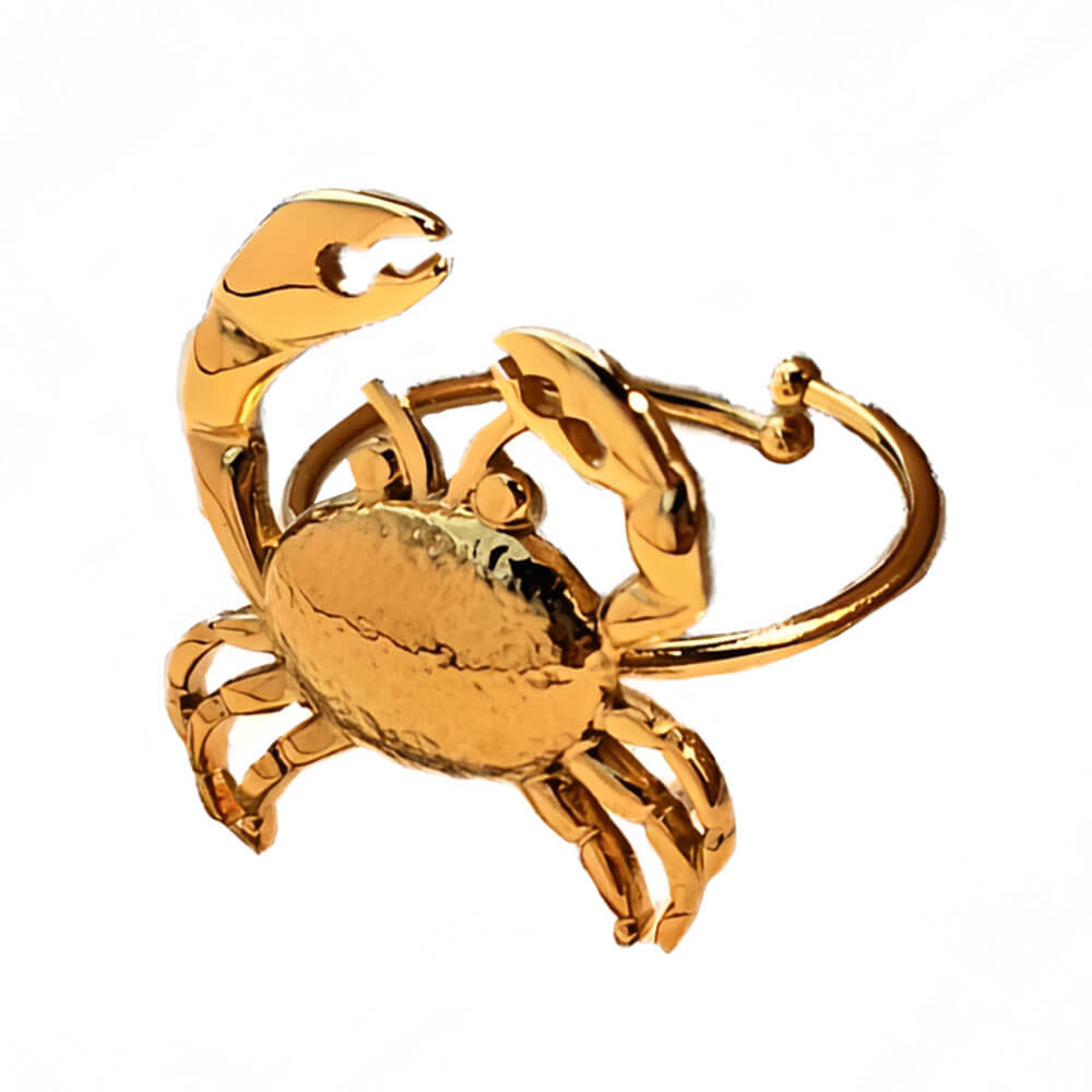 vintage style crab ring boogzel clothing