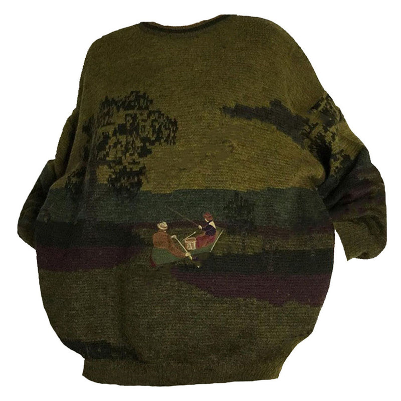 vintage aesthetic fishermen knit sweater boogzel clothing