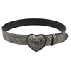 vintage aesthetic heart buckle belt boogzel clothing