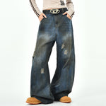 vintage distressed baggy jeans boogzel clothing