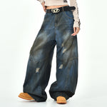 vintage distressed baggy jeans boogzel clothing
