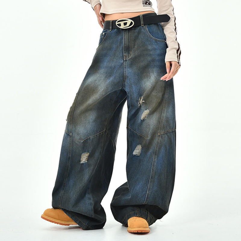 vintage distressed baggy jeans boogzel clothing