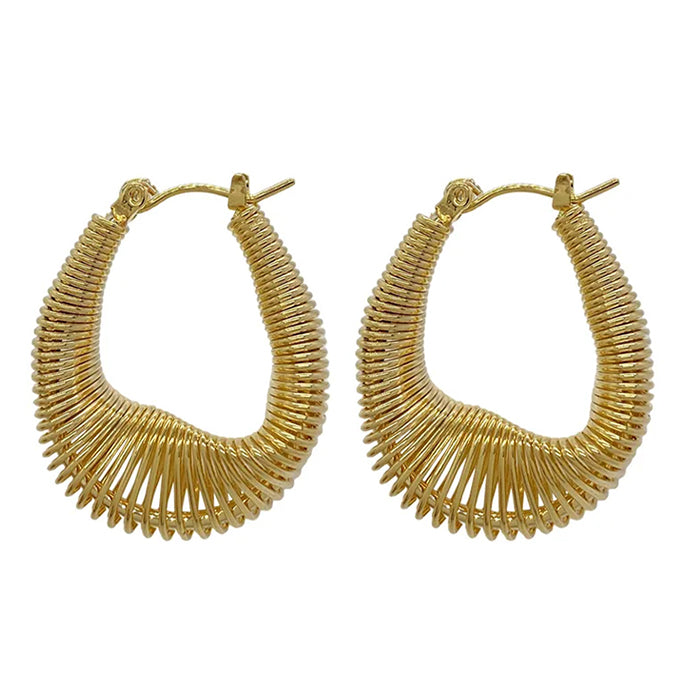 vintage golden hoop earrings boogzel clothing