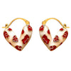 vintage heart earrings boogzel clothing