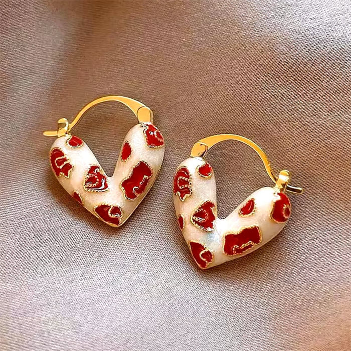 vintage heart earrings boogzel clothing