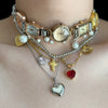 vintage layered charm necklace set boogzel clothing