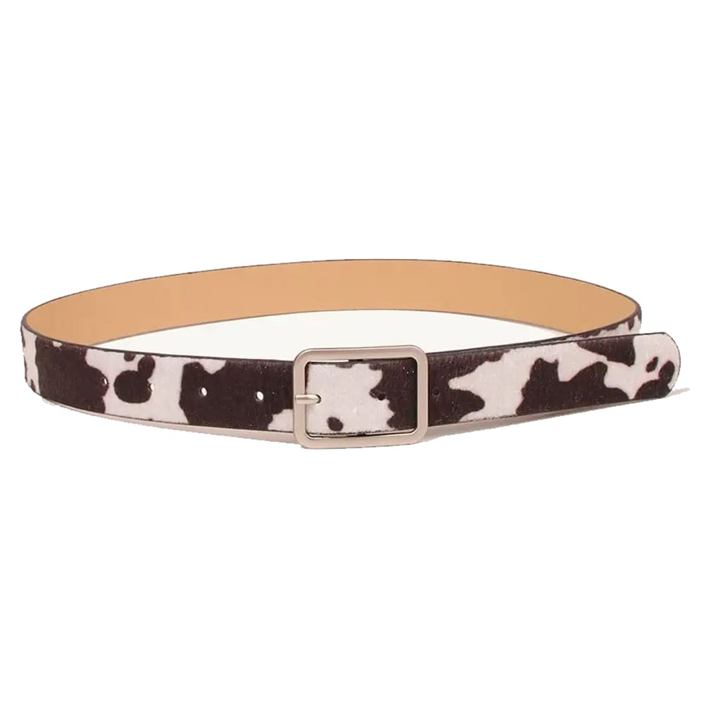 vintage ranch cow print belt boogzel clothing