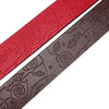 vintage rose pattern leather belt boogzel clothing