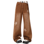 Vintage Style Star Patch Jeans - Boogzel Clothing