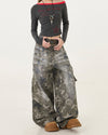 vintage style star print jeans boogzel clothing