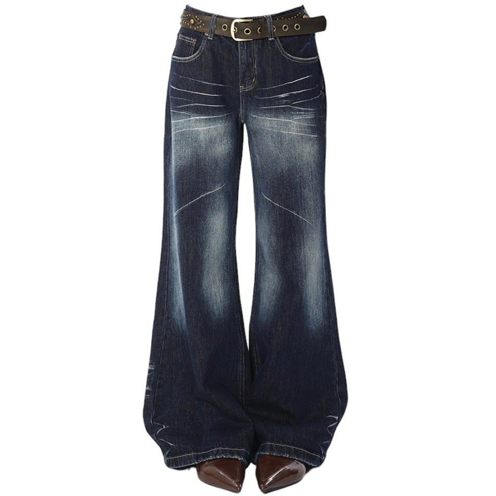 vintage wash flared jeans boogzel clothing