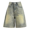 washed knee length shorts boogzel clothing