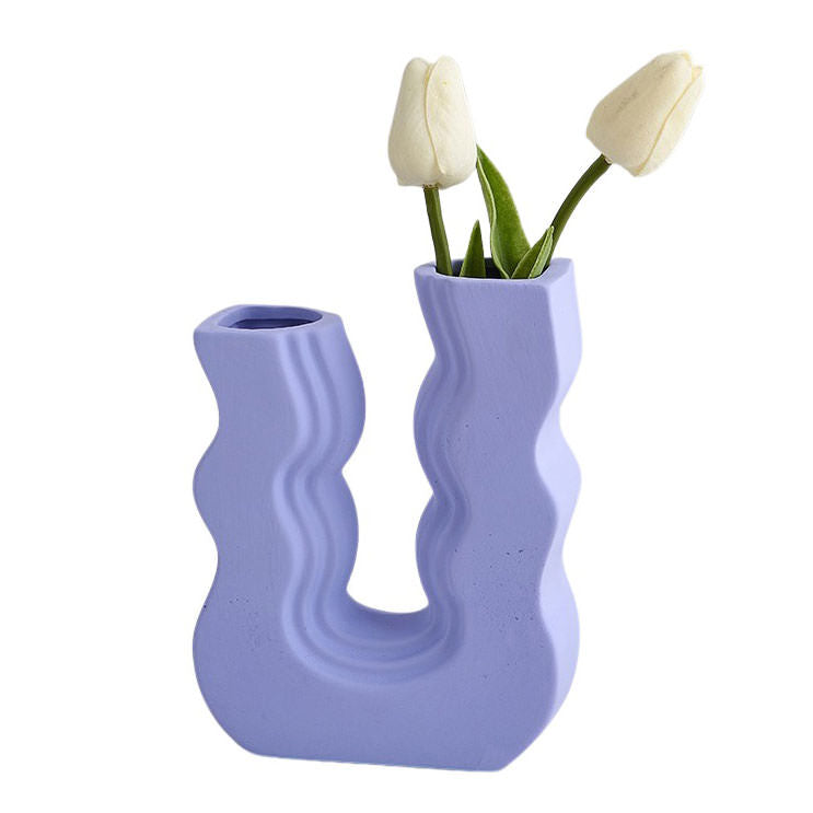 Danish Pastel Wave Flower Vase boogzel
