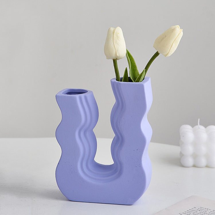 Danish Pastel Wave Flower Vase