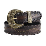 western aesthetic brown belt boogzel clothing