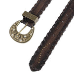 western aesthetic brown belt boogzel clothing