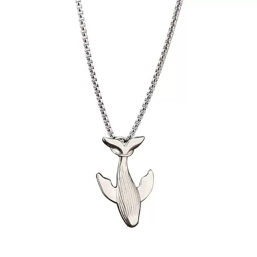 whale pendant necklace boogzel clothing