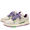 White & Purple Aesthetic Star Sneakers - Boogzel Clothing