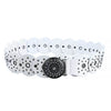 white studded boho belt boogzel clothing