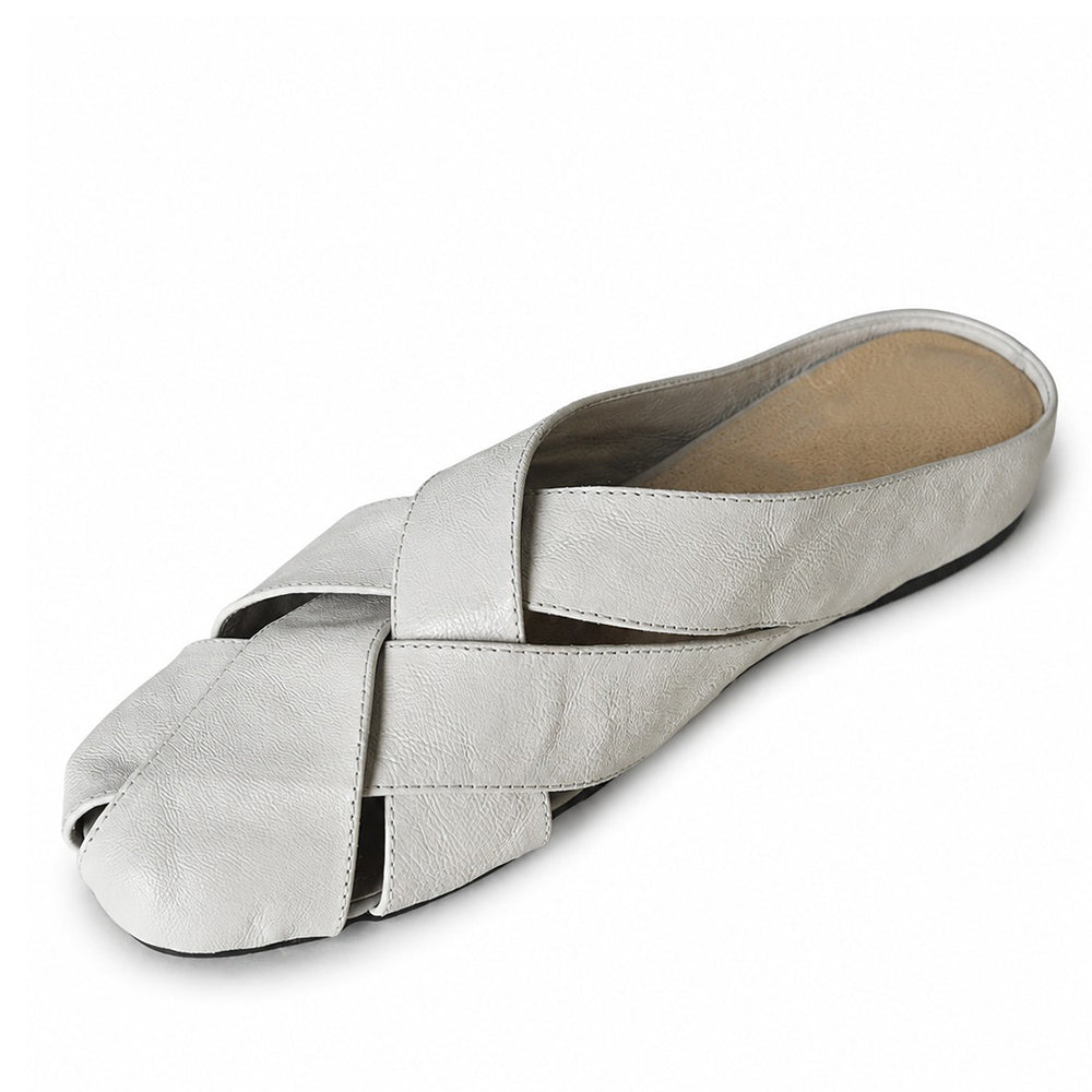 white woven slide sandals boogzel clothing