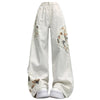 white lace detail baggy jeans boogzel clothing