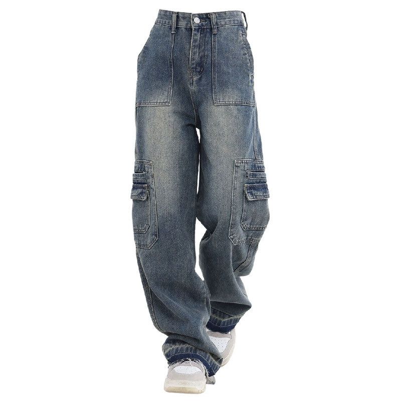 wide leg cargo jeans boogzel clothing