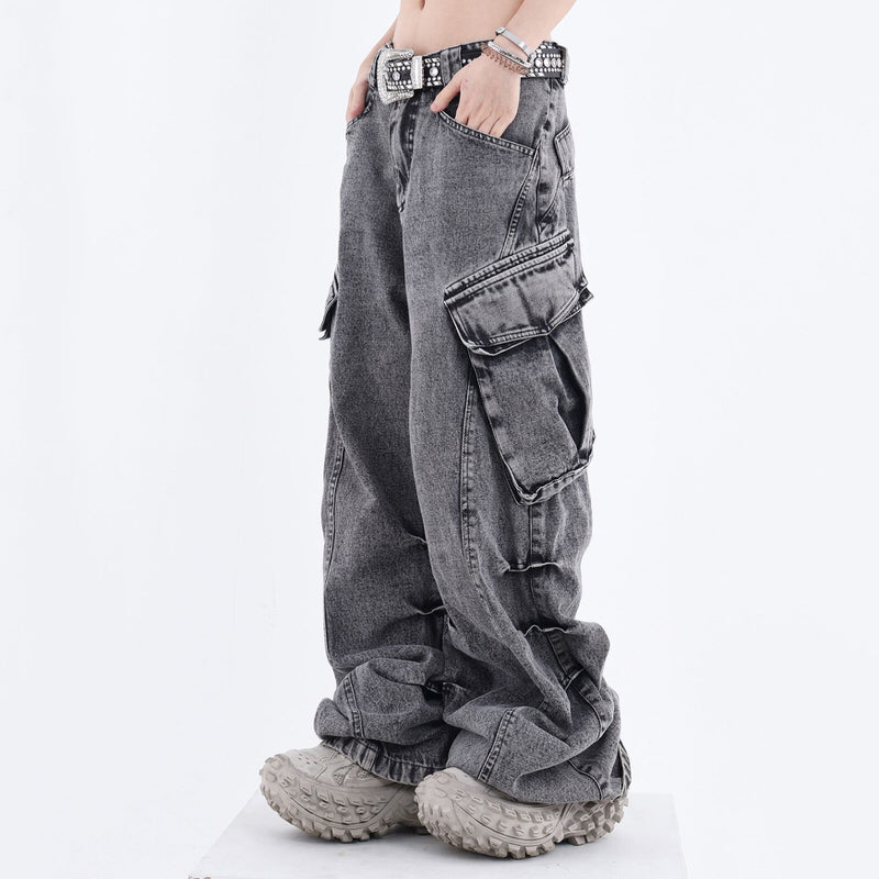Big Ideas Wide Leg Cargo Jeans  BOOGZEL CLOTHING – Boogzel Clothing