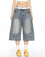 wide leg vintage wash culotte jeans boogzel clothing