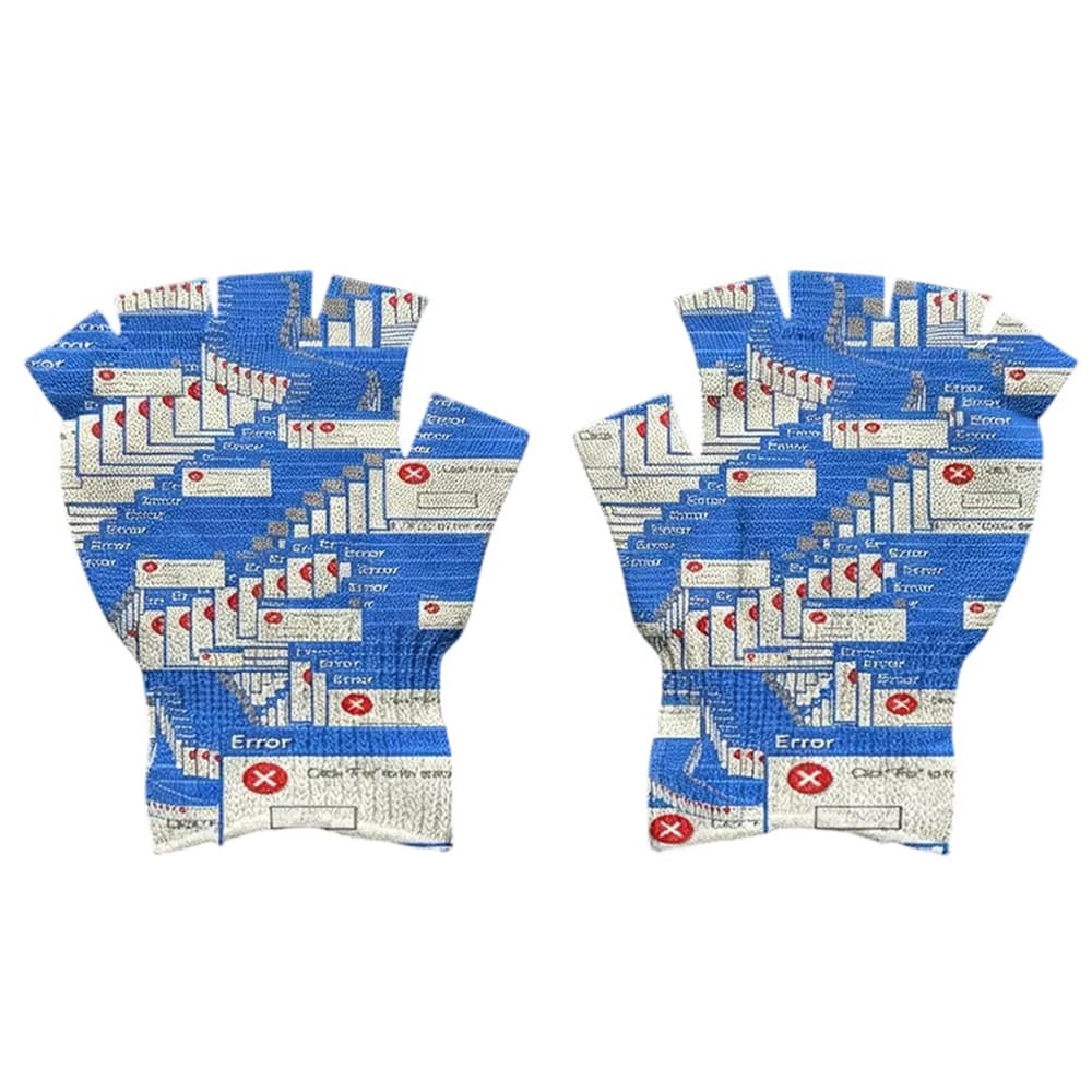windows error message fingerless gloves boogzel clothing