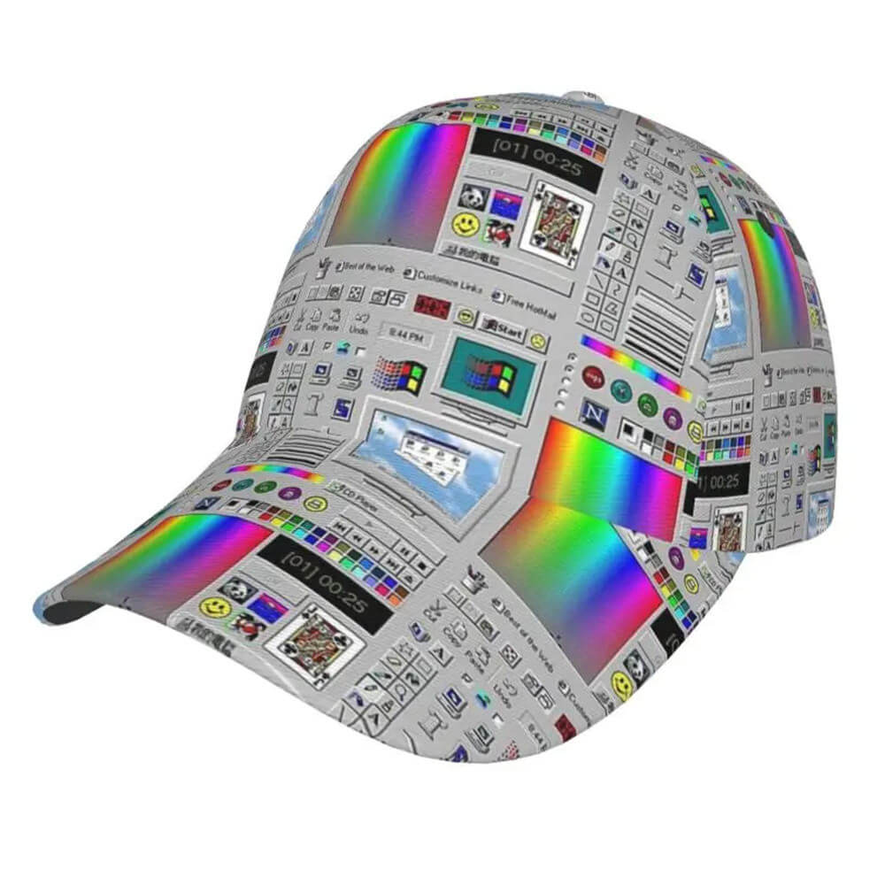 windows xp aesthetic baseball cap boogzel clothing