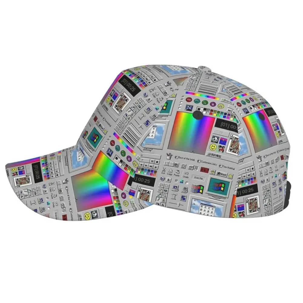 windows xp aesthetic baseball cap boogzel clothing