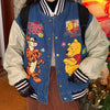 winnie pooh denim bomber jacket
