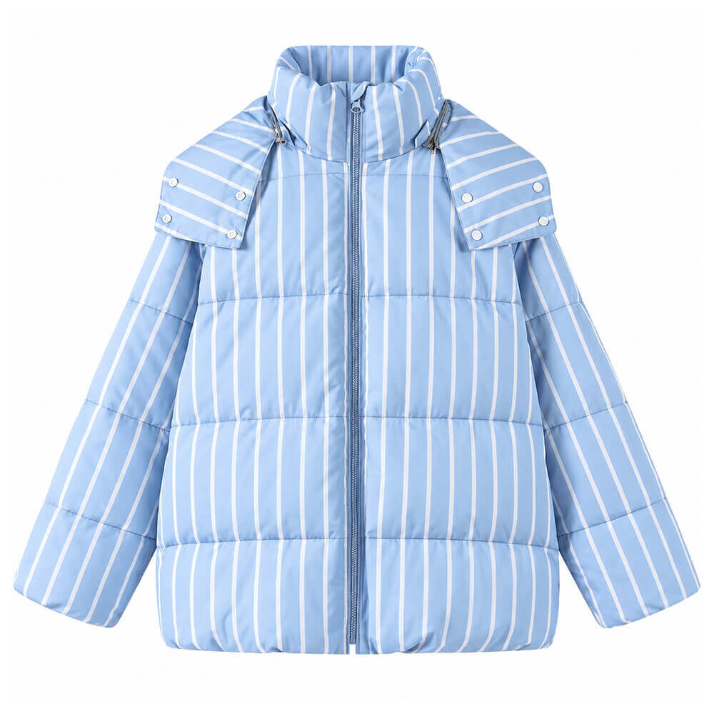 winter striped puffer jacket boogzel clothing