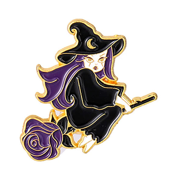 witch brooch pin boogzel clothing