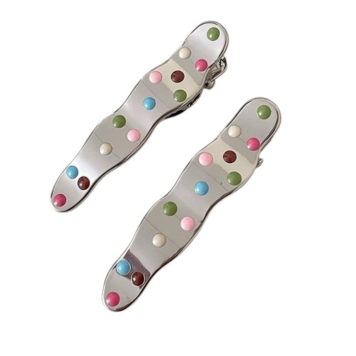 y2k aesthetic silver hair clips boogzel clothing