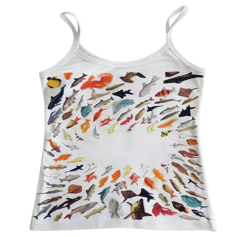 y2k fish print aesthetic tank top boogzel clothing