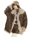 y2k fur trim aviator jacket boogze clothing