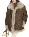 y2k fur trim aviator jacket boogze clothing