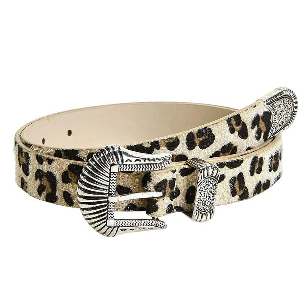 y2k leopard cowboy belt boogzel clothing