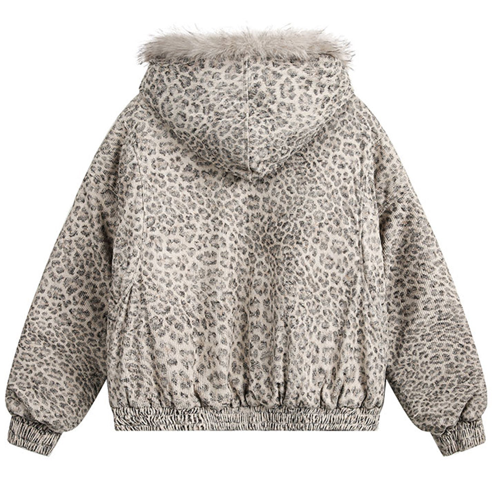 y2k leopard print jacket boogzel clothing