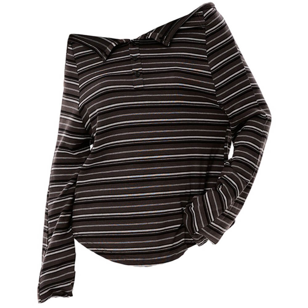 y2k off shoulder henley longsleeve boogzel clothing